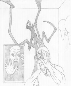 Cover sketch for "The Blackening"